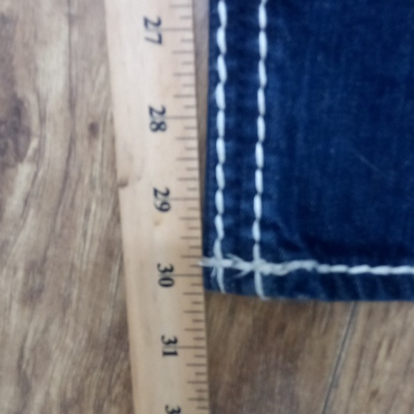 Rock Revival Blue Denim Jeans Skinny Bejeweled Rhinestones Distressed NWT - Picture 13 of 13
